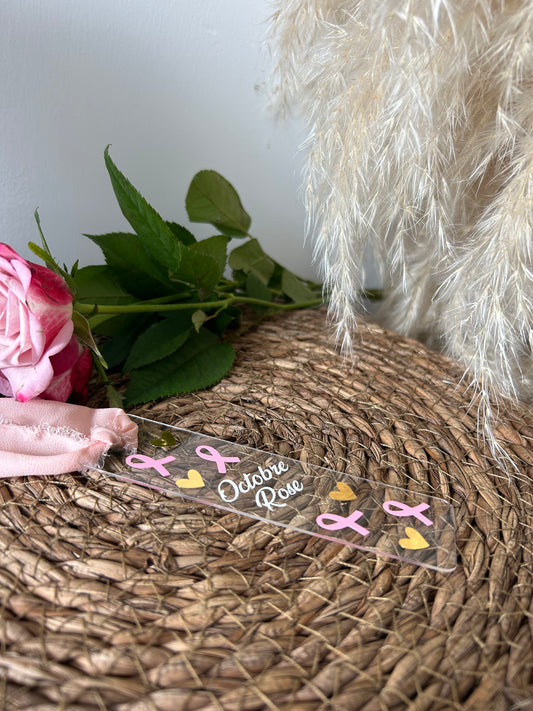 Marque page « Octobre rose »
